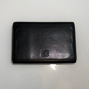 Loewe Black Bifold Nappa Leather Wallet EUC